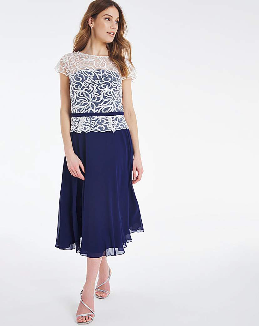 Nightingales Embroidered Swing Dress