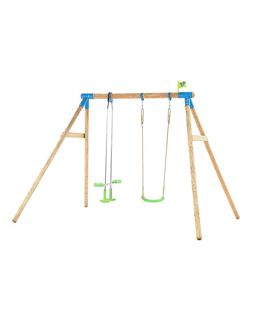 TP Nagano Wooden Double Swing Set