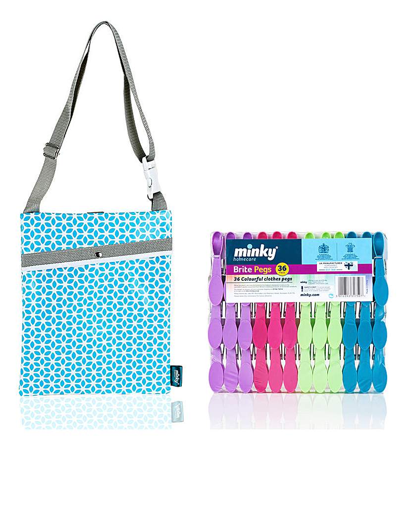 Image of Minky Brites Pegs 36pk and Peg Bag