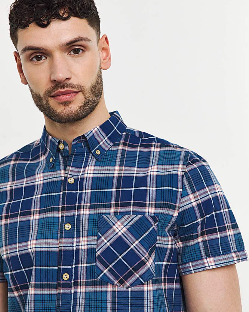 Short Sleeve Oxford Check Shirt