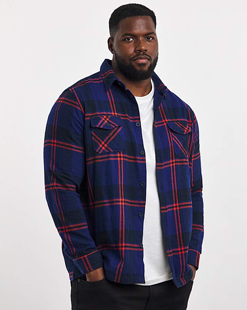 Heavy Flannel Check Overshirt