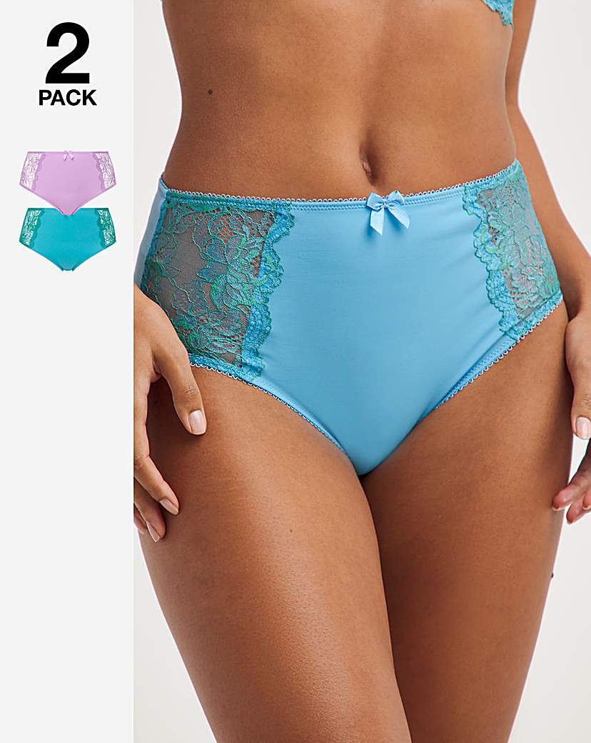 Pretty Secrets 2 Pack Ella Lace Briefs