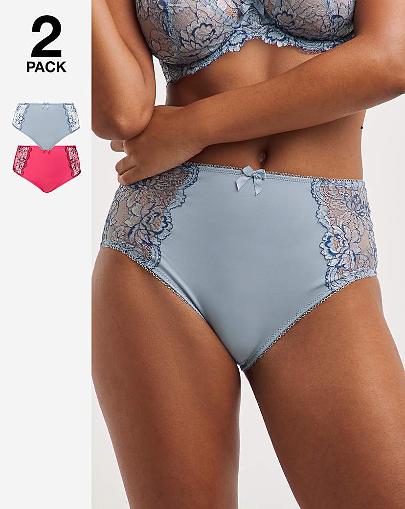 Pretty Secrets 2 Pack Ella Lace Briefs