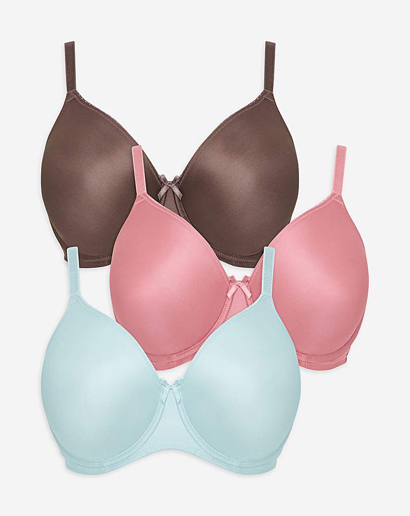 3 Pack Full Cup Wired Bras