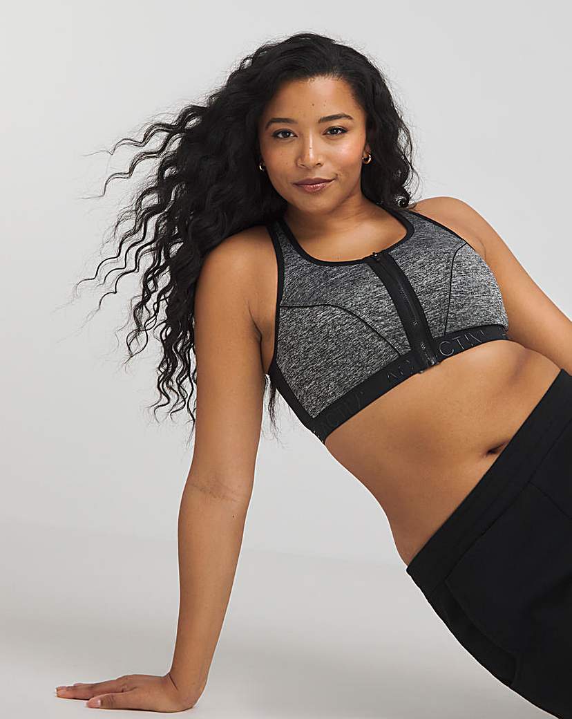 High Impact Zip Front Sports Bra