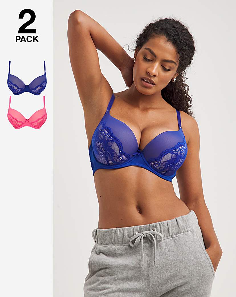 2 Pack Padded Boost Plunge Bras