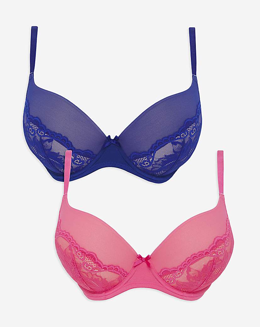 2 Pack Padded Boost Plunge Bras