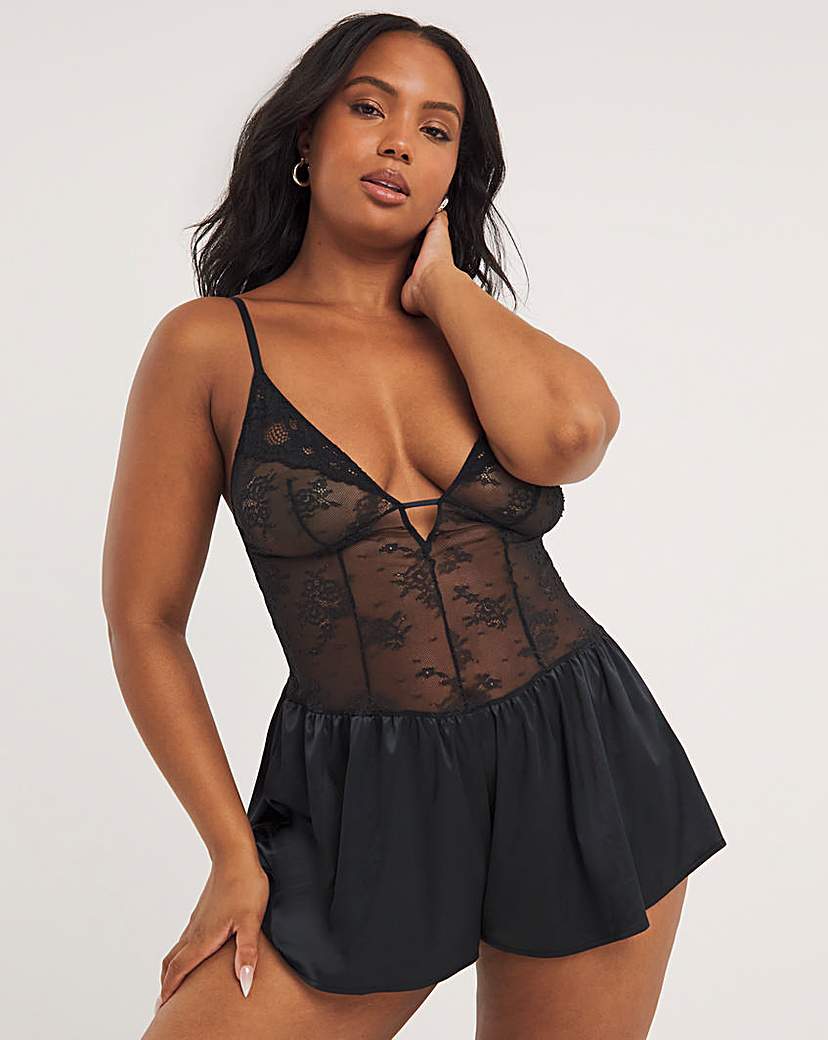 Dorina Curves Leal Teddy Black - Black