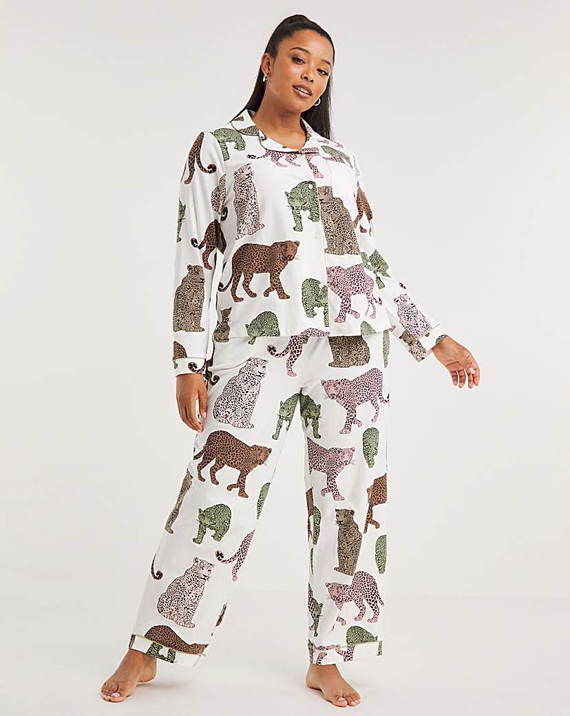 Chelsea Peers Leopard Print PJ Set