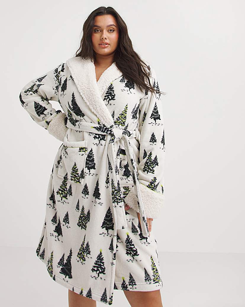 Chelsea Peers Christmas Tree Fleece Gown