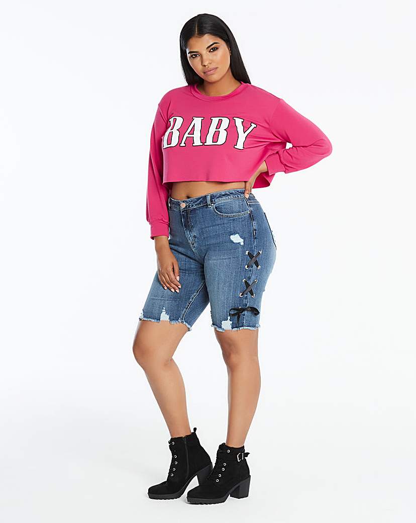 Cropped Logo Sports Top