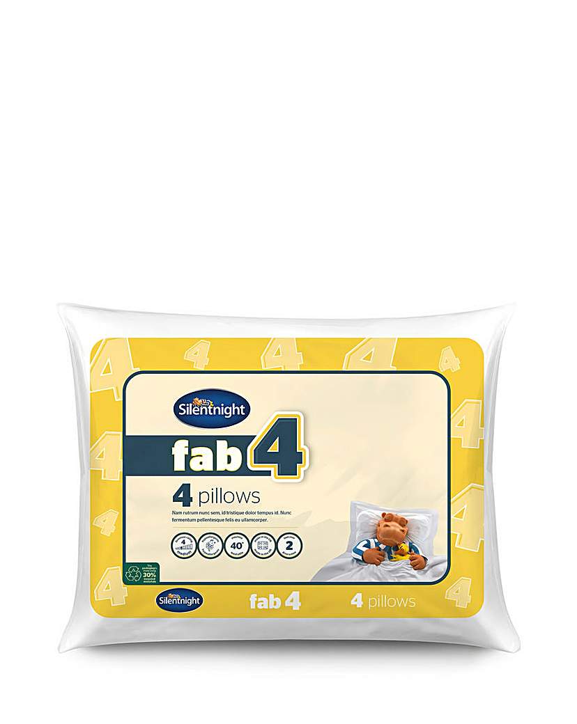 SN Fab 4 Back Sleeper Pillow Pack