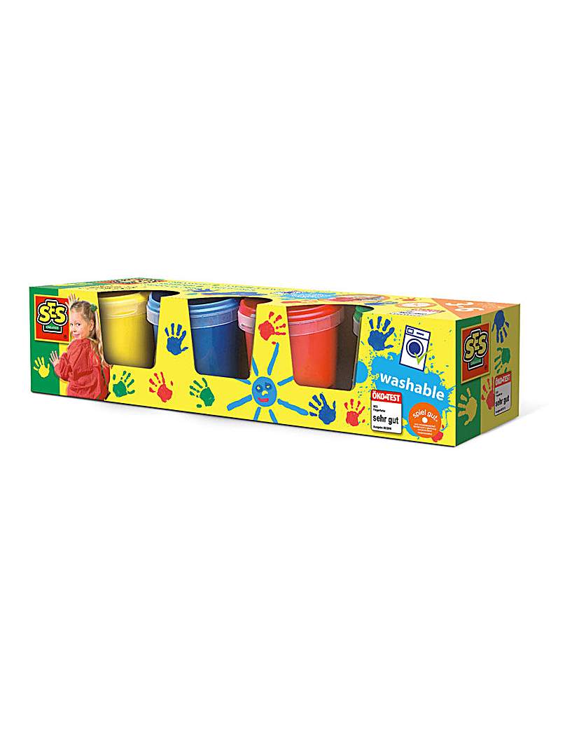 Image of Children's Washable Finger Paints Set