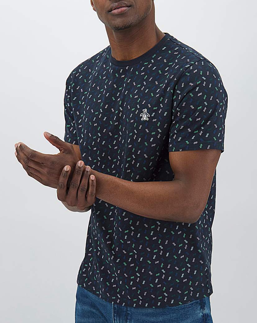 Image of Original Penguin Geo Print T-Shirt