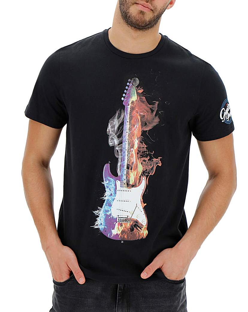 Image of Joe Browns Flaming Guitar T-Shirt Long