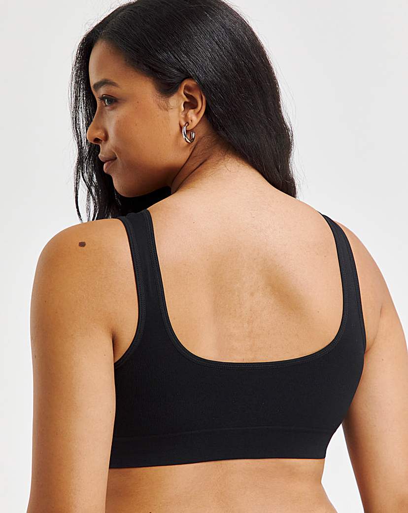 3 Pack Black Comfort Tops A-D