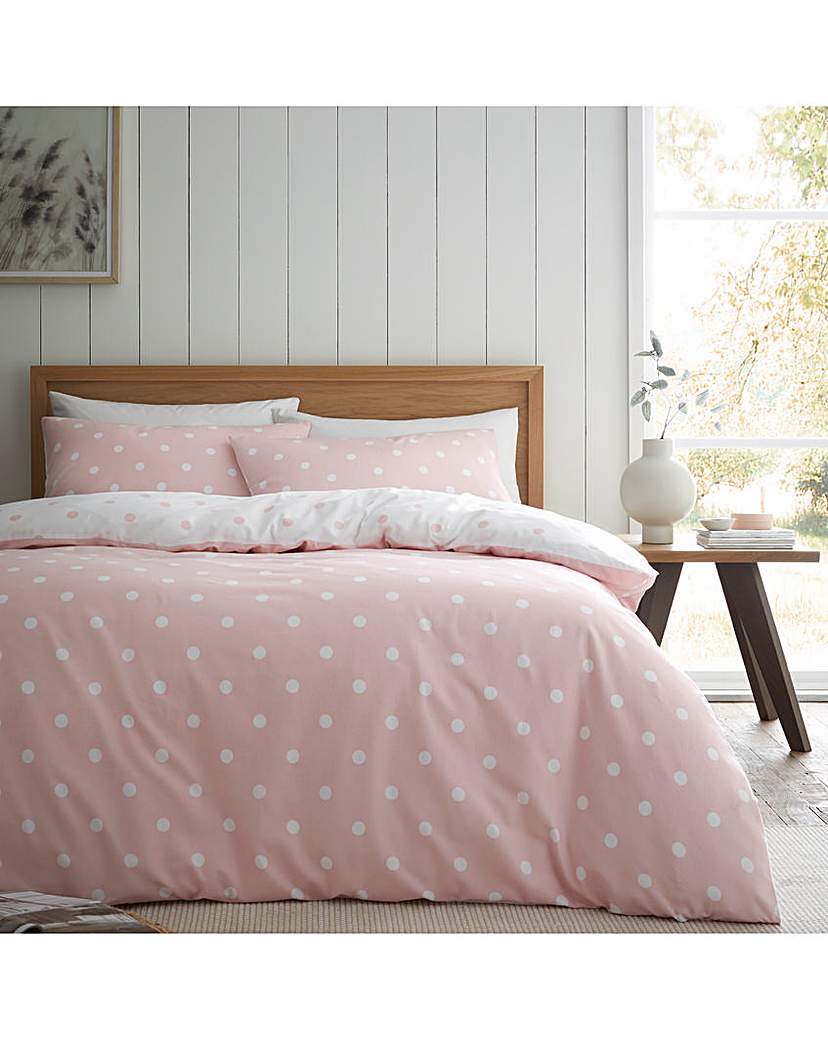 New In - CL Brushed Polka Dot Duvet Set