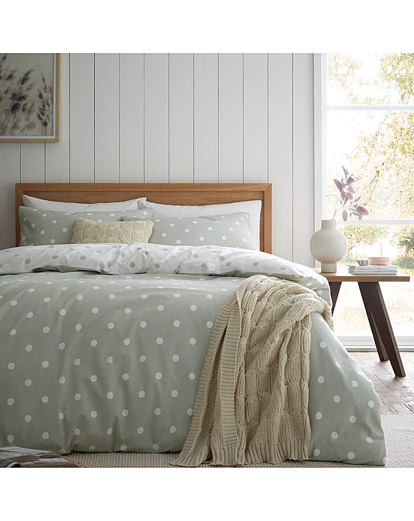 Catherine Lansfield Brushed Dot Duvet