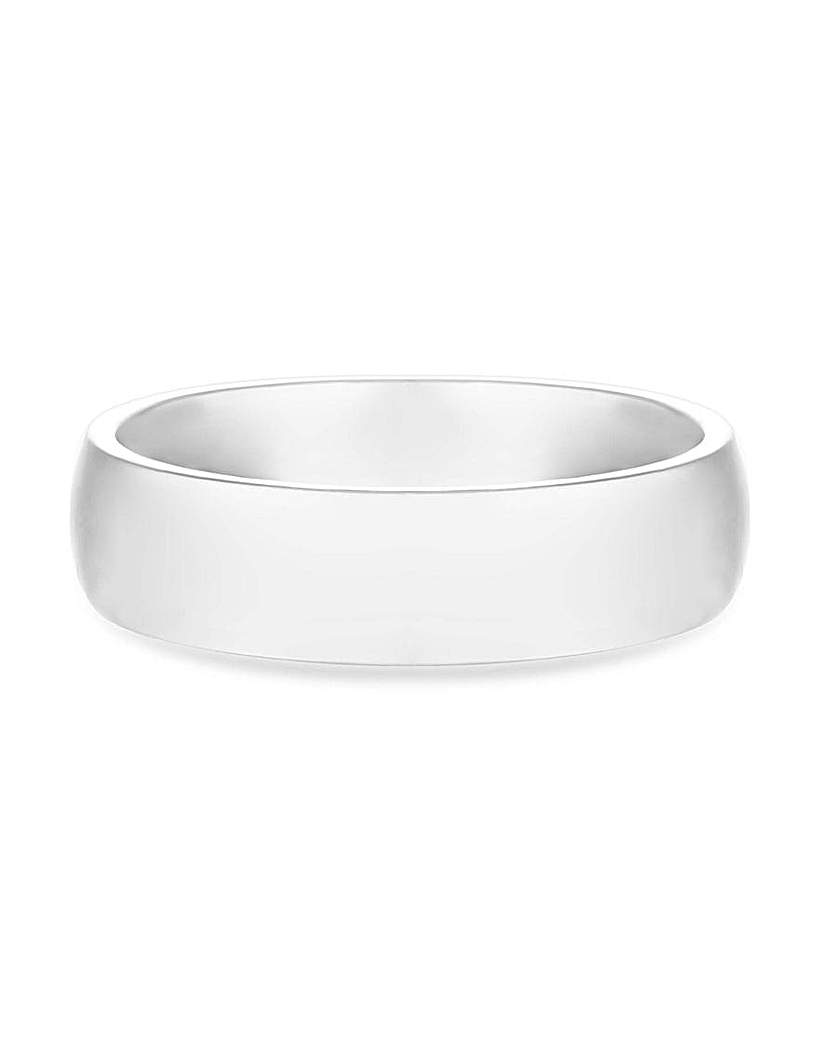 Simply Silver Wedding Band Sized Ring