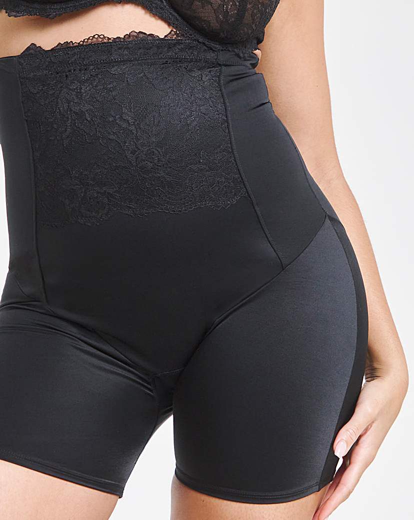 Firm Control Ella Lace Thighshaper Black