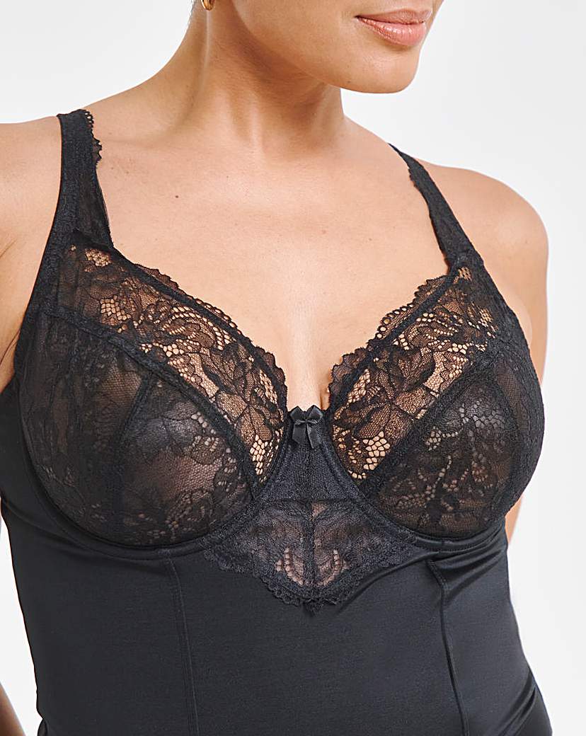 Ella Lace Firm Control Black Bodyshaper