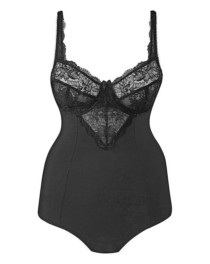 Image of Ella Lace Firm Control Black Bodyshaper