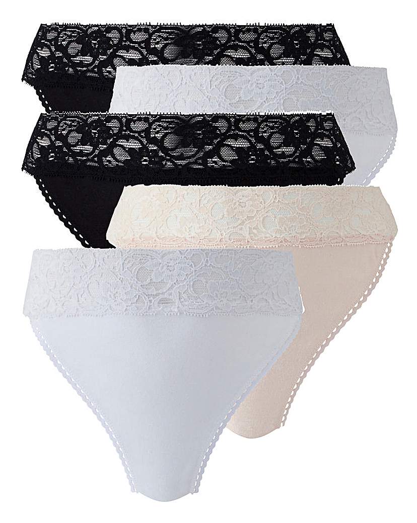 Image of 5 Pack Cotton Rich Thongs
