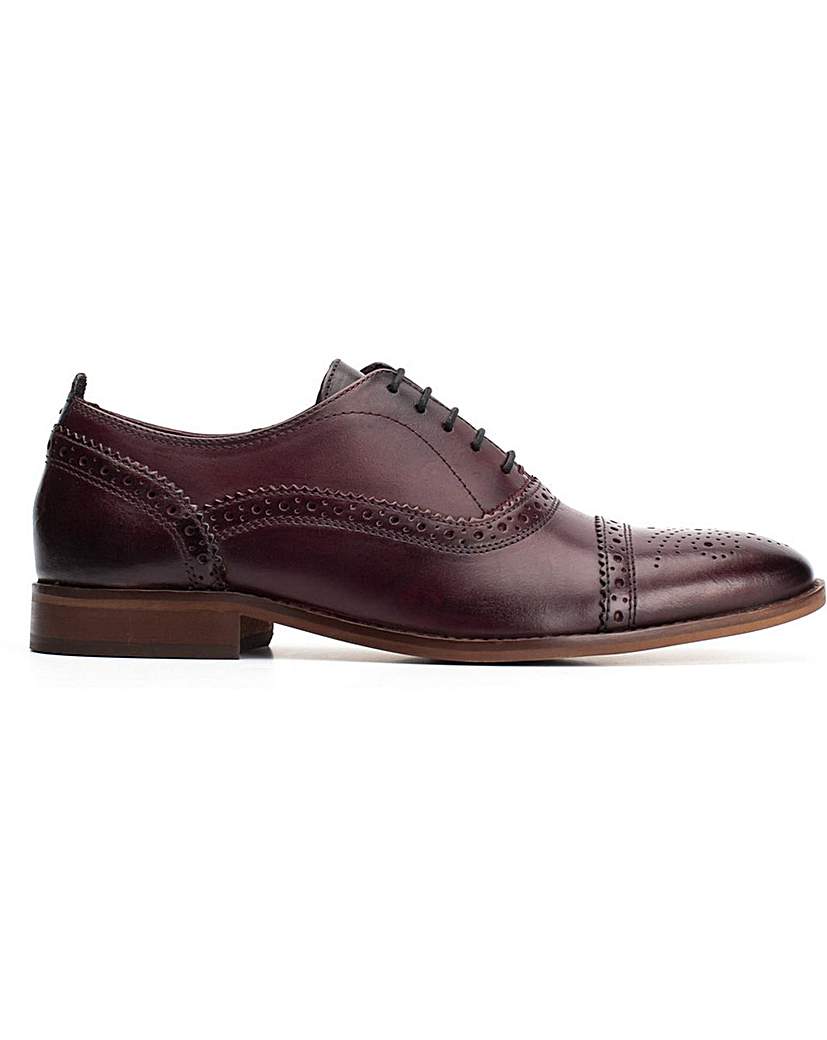 Base London Cast Washed Brogue Shoe