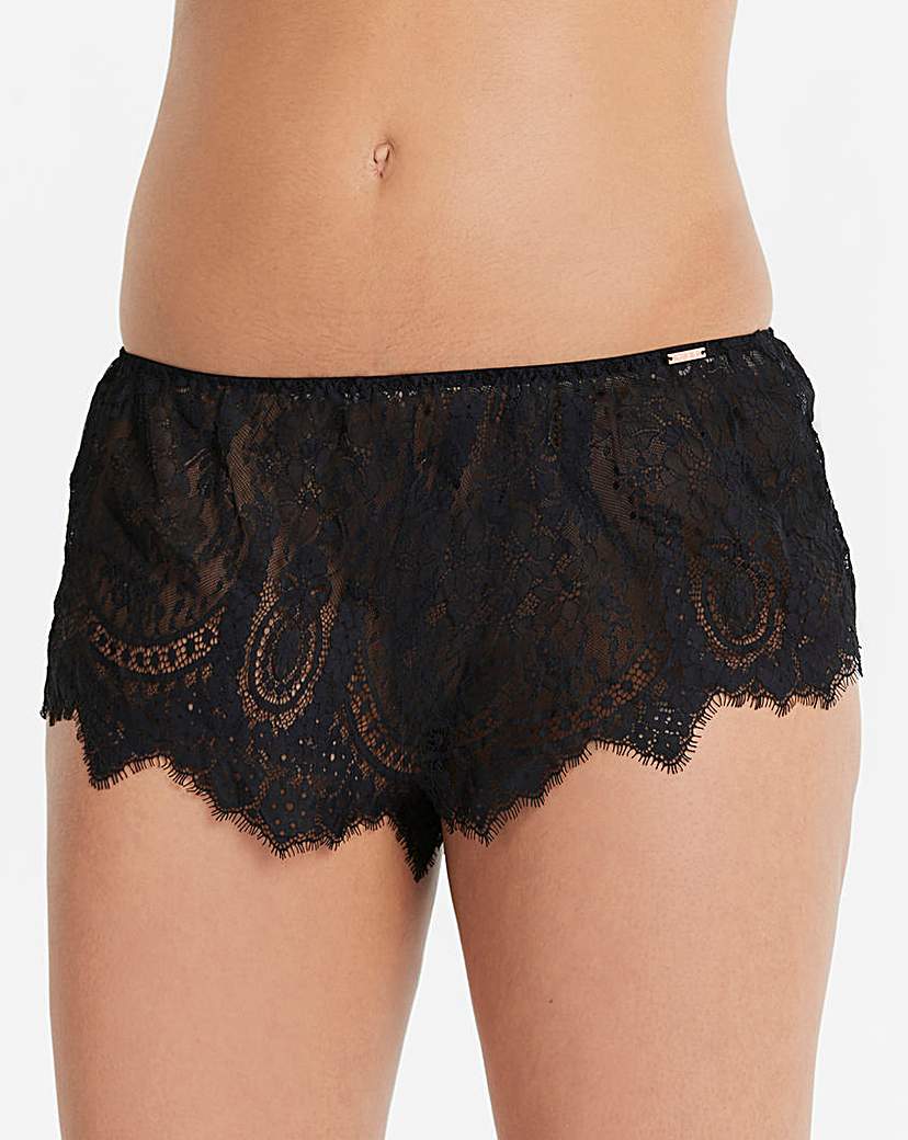 Image of Figleaves Curve Adore Black Knickers