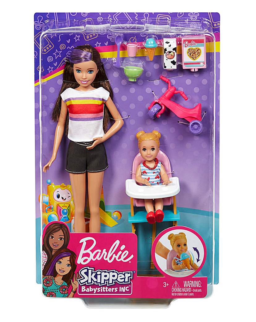 Image of Barbie Skipper Feeding Time Playset