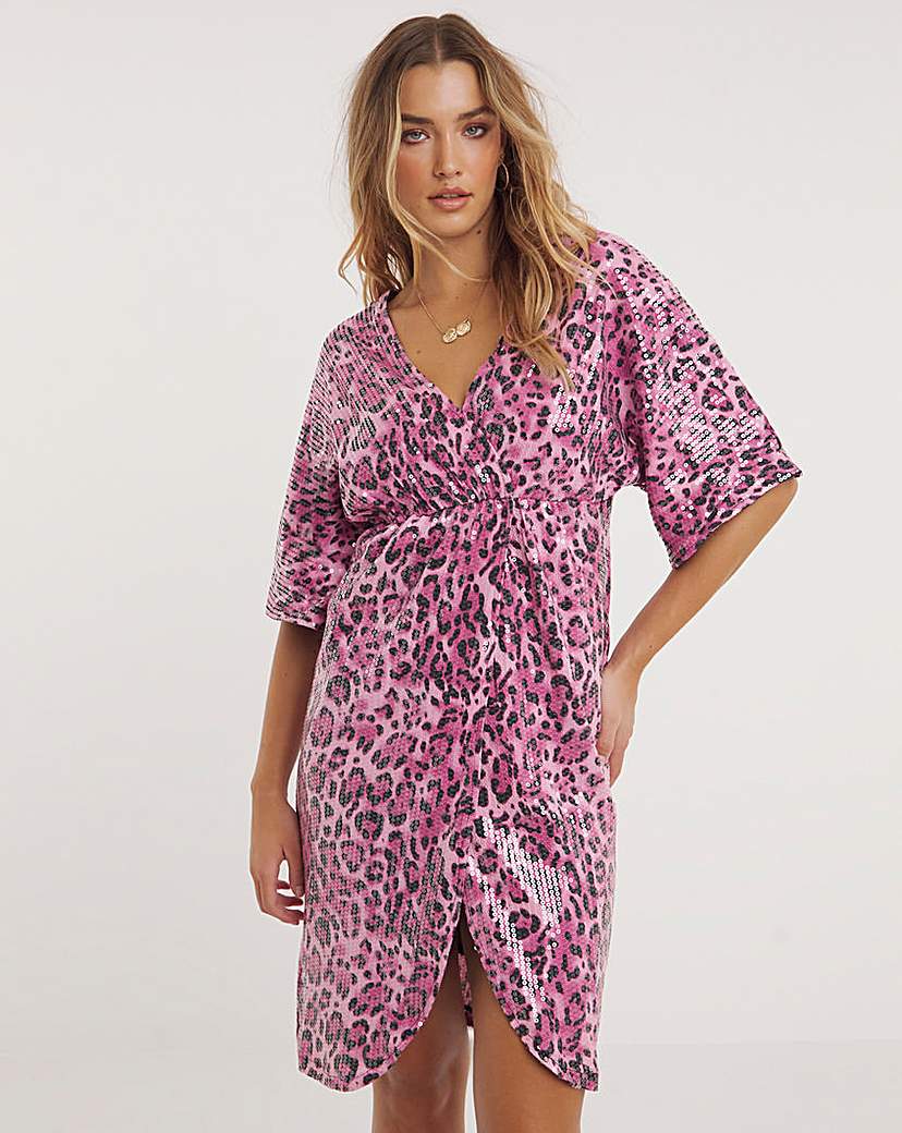 Leopard Print Wrap Dress | Simply Be