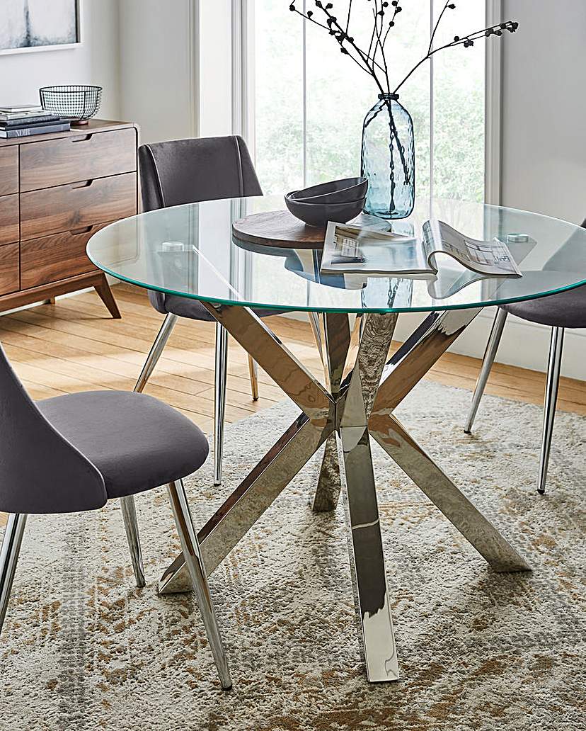 Bodie Stainless Steel Dining Table