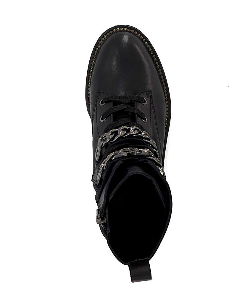 Dune Plazas Buckle Chain Boots D Fit