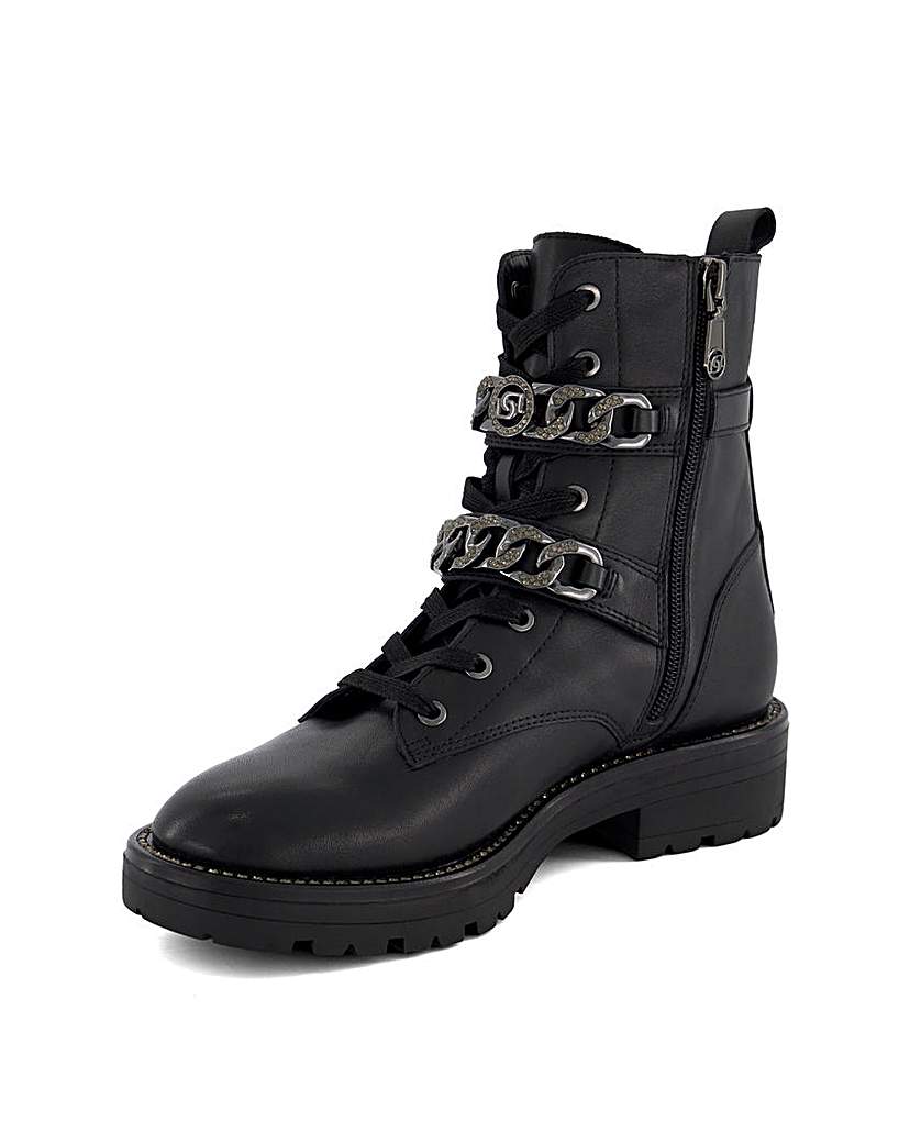 Dune Plazas Buckle Chain Boots D Fit