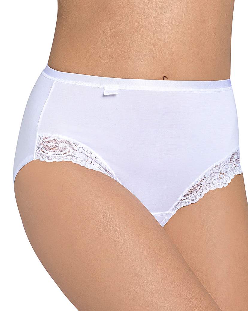 Image of Sloggi Romance White Maxi Briefs