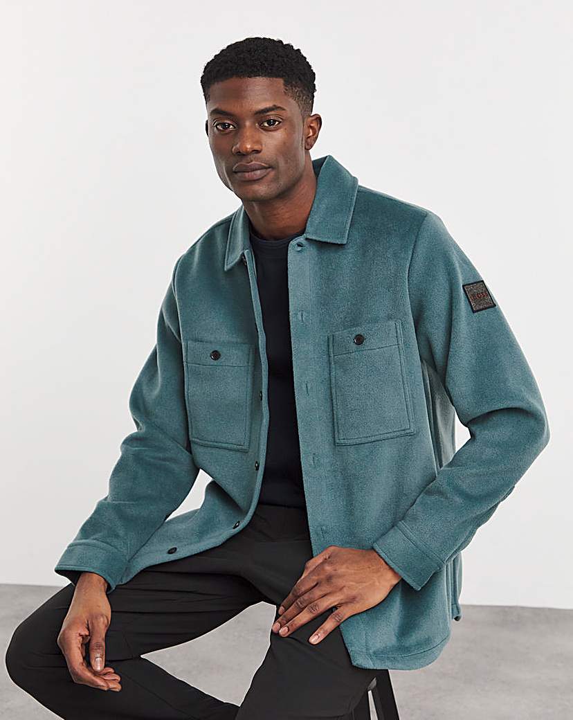 BOSS Green Cotton Overshirt