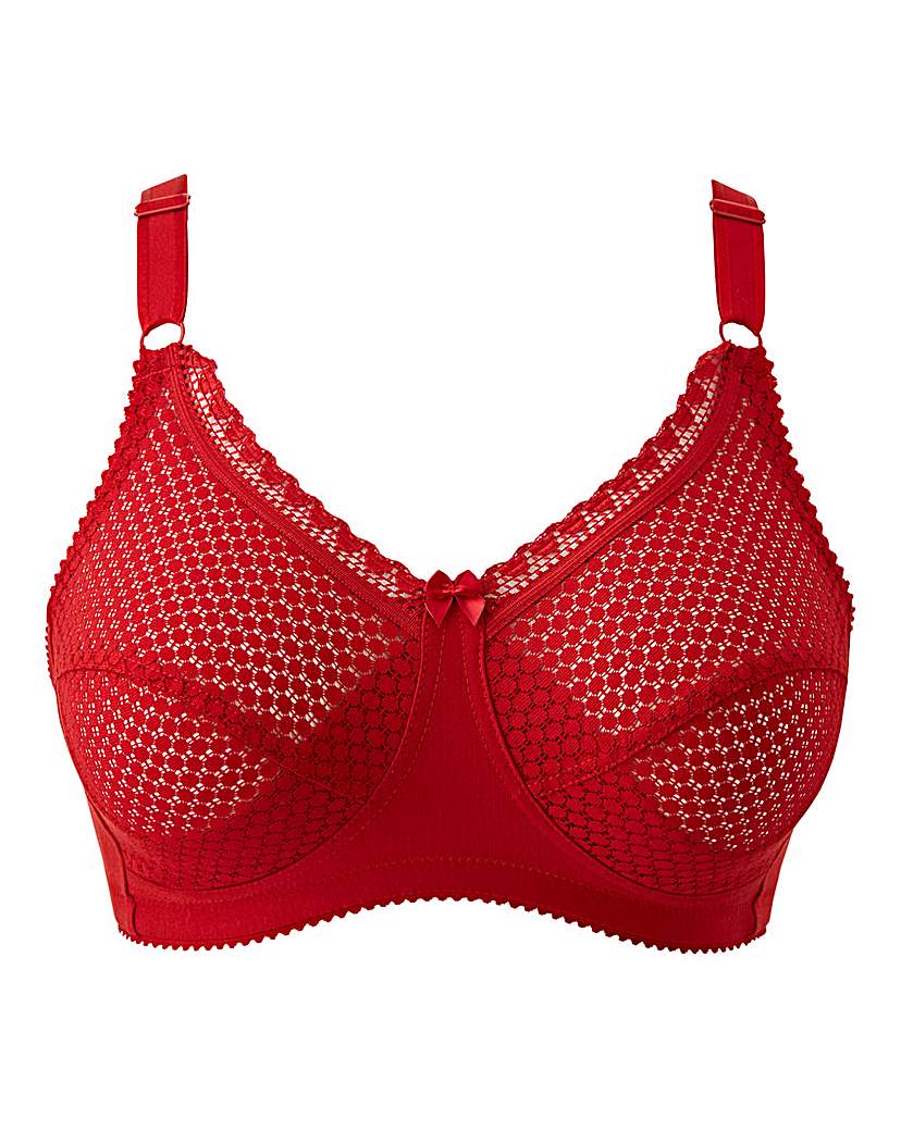 Image of Miss Mary Cotton Dots Red Bra