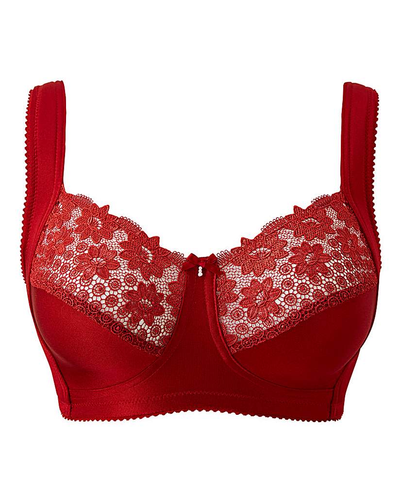 Image of Miss Mary Summer Non Wired Red Bra