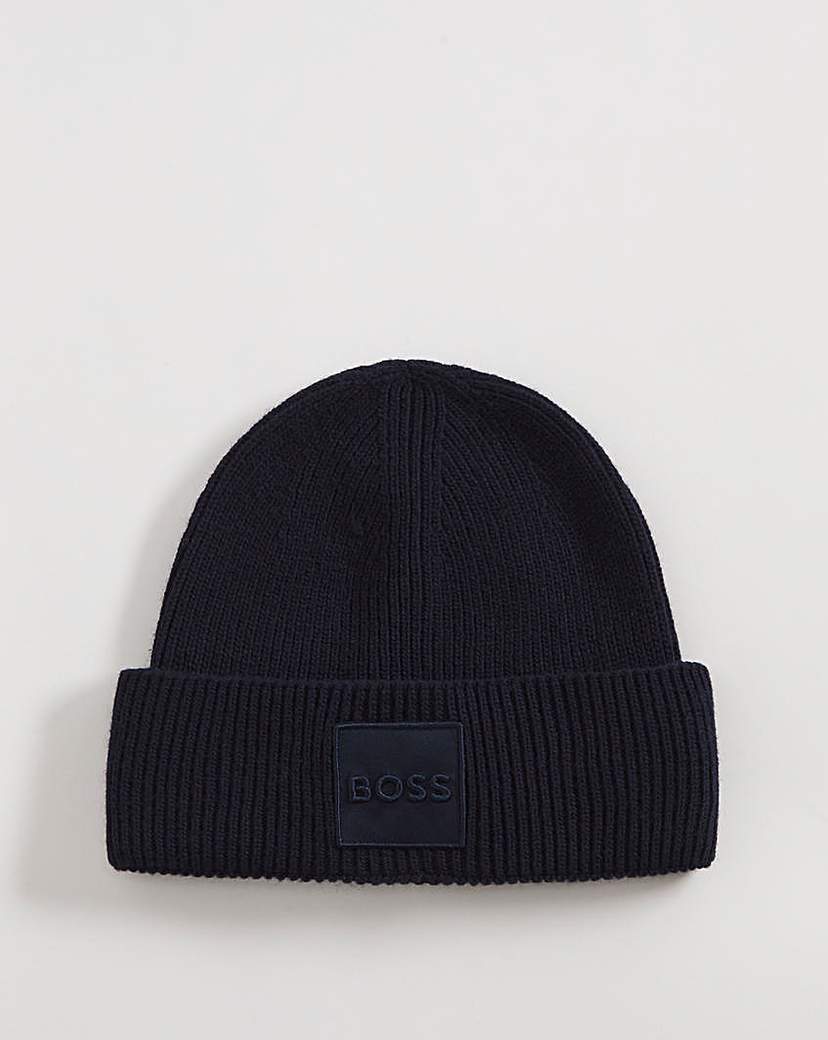 BOSS Navy Iconic Beanie