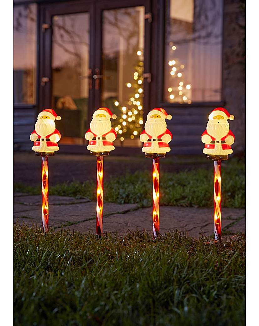 SantaDecor Stakes - Set of 6