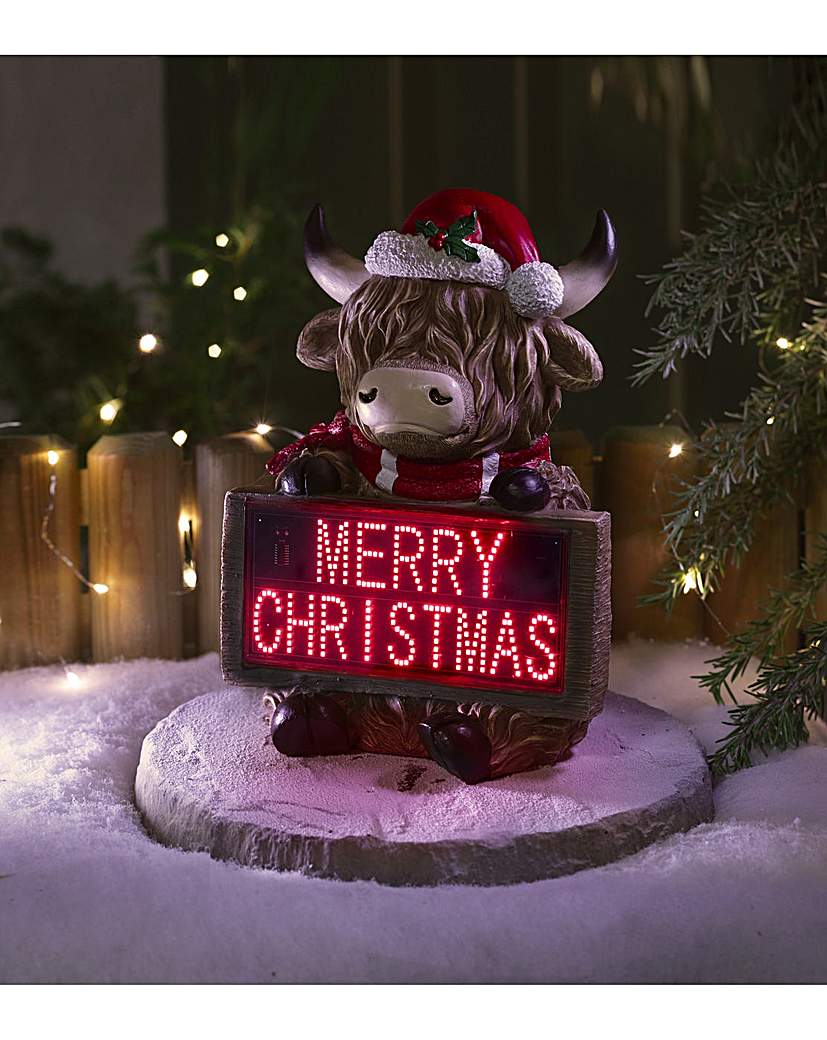 Highland Cow Merry Christmas