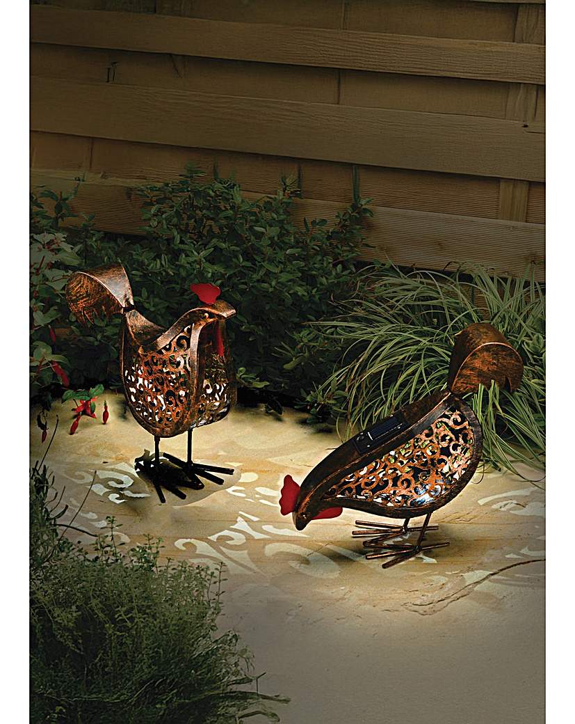 Solar Silhouette Hen, 2 pack