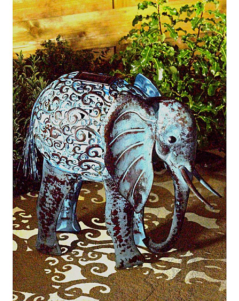 Solar Silhouette Elephant