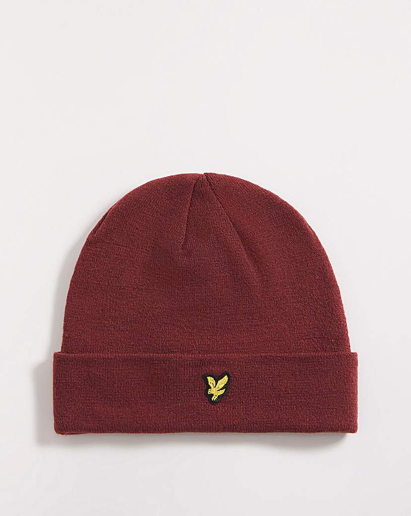 Lyle & Scott Classic Burgundy Beanie