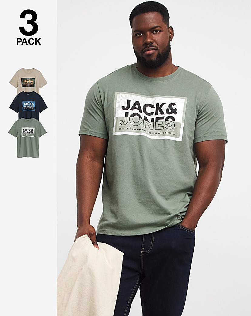 Jack & Jones Logan Crew Neck 3 Pack