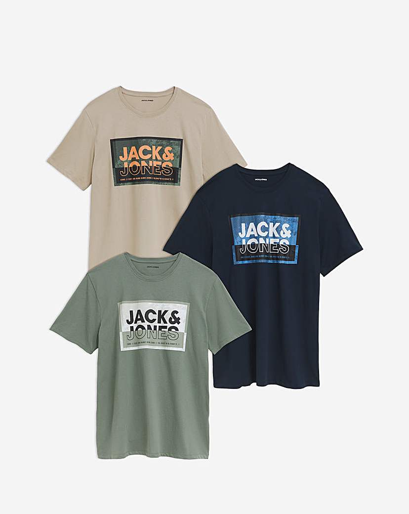Jack & Jones Logan Crew Neck 3 Pack
