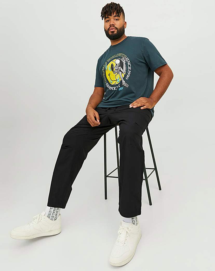 Jack & Jones Black Straight Fit Trouser