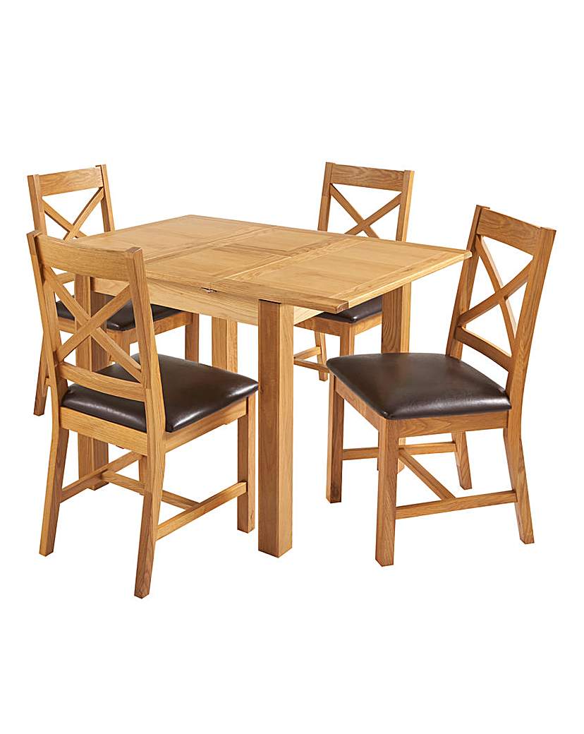 Norfolk Small Extending Table 4 Chairs
