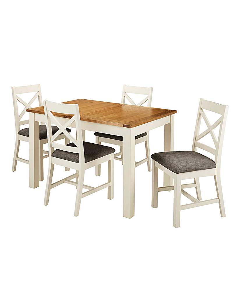 Norfolk Large Extending Table 4 Chairs