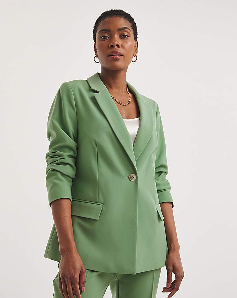 Apple Green Single Breasted Blazer